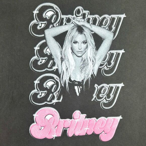 Britney Brands Britney Spears Oversized Crew Neck Tee - Size 2X - Picture 2 of 4